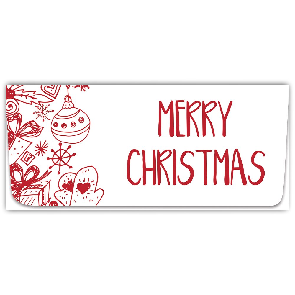 Money Envelopes Christmas Doodle 250pcs Gift Envelopes for Cash