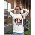 thumbnail image 2 of The Nineties Forever Sweatshirt Women -Image by Shutterstock, Female 3X-Large, 2 of 4