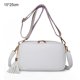 thumbnail image 2 of Bolso bandolera pequeño de PU de gran capacidad para niñas con un solo hombro Blanco, 2 of 5