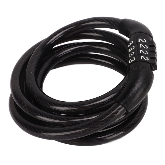 Candado De Cable Para Bicicleta, Candado De Combinación De Cuatro Dígitos, Candado Antirrobo Para Bicicleta, Valla Para Puerta De Motocicleta Y Scooter