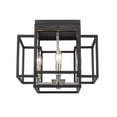thumbnail image 3 of Z-lite Titania 4-Light Flush Mount, Bronze and Olde Brass, 3 of 4