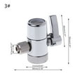 thumbnail image 3 of Water Filter Faucet Diverter Valve Ro System 1/4" 2.5/8" 3/8" Tube Connector, 3 of 3