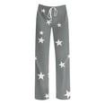 thumbnail image 6 of Fewfanhot Pants for Women Casual Lounge Pants Bow Printed Pajama Bottoms with Pockets Drawstring, 6 of 6