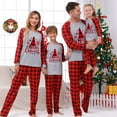 thumbnail image 3 of Merry Christmas Pajamas Sets for Family Matching Festival Long Sleeve Xmas Sleepwear PJ's Suits - Men 3XL, 3 of 15
