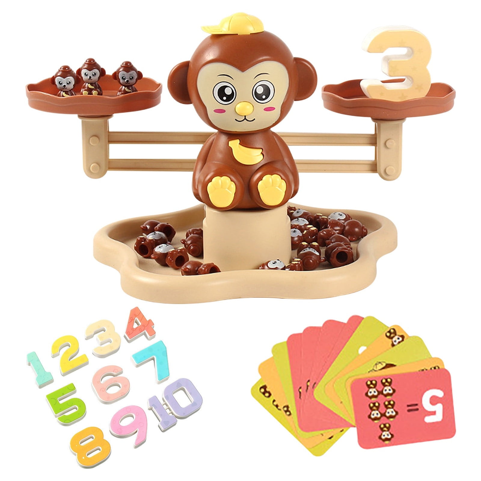 CozyBomB™ Juguetes de conteo de escala de mono para equilibrar juegos matemáticos STEM Juguetes educativos preescolares para niños de 3, 4, 5 años Juegos matemáticos educativos para jardín de infantes CozyBomB™ Juguetes de conteo de escala de mono para equilibrar juegos matemáticos STEM Juguetes educativos preescolares para niños de 3, 4, 5 años Juegos matemáticos educativos para jardín de infantes