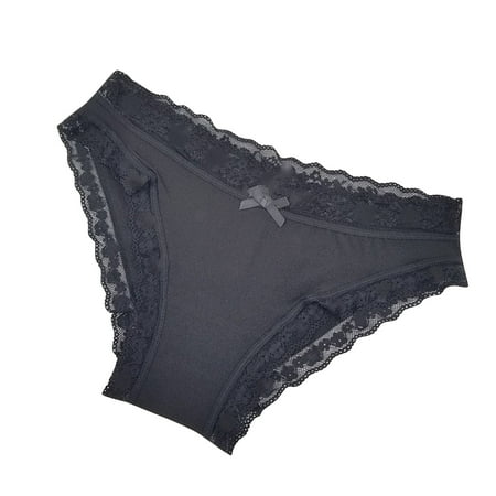Vblhal Deals of the Week Clearance Women s Underwear Bikini Panties for Everyday Wear Sexy Lace Trim Breathable Hipster Panty Stretch Briefs Soft Tangas
