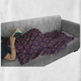thumbnail image 6 of Tribal Soft Flannel Fleece Throw Blanket, Vintage Inspirations Colorful Circles and Stars Composition Retro Design, Cozy Plush for Indoor and Outdoor Use, 60" x 80", Multicolor, by Ambesonne, 6 of 6