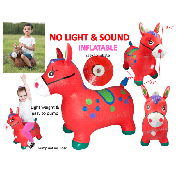 Inflatable Bouncy Donkey Ride On Hopper Walmart