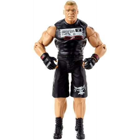 WWE Brock Lesnar 6-inch Articulated Action Figure with Ring (Brock Lesnar Best Moments)
