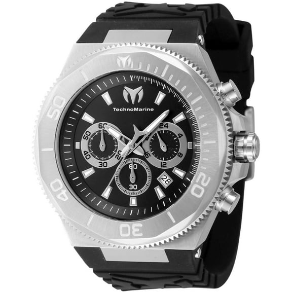 Technomarine Manta Ocean Chronograph Quartz Black Dial Men's Watch TM-224012