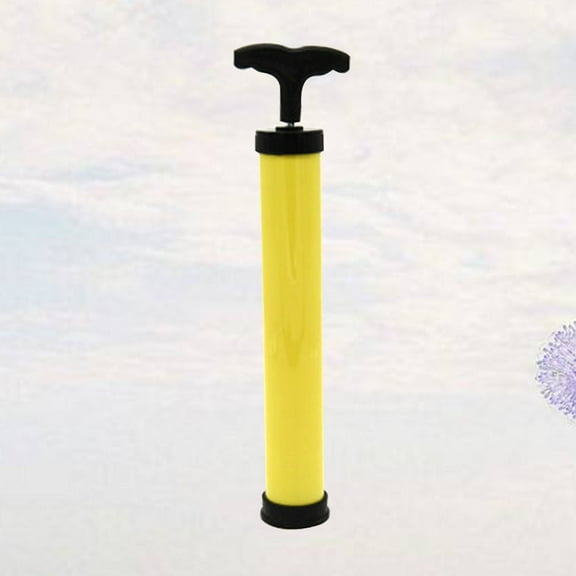 IDEANATEGRATE 1Pack Cylindrical Vacuum Storage Bags Pump Abs Yellow For Air Compression Leakproof Home Storage