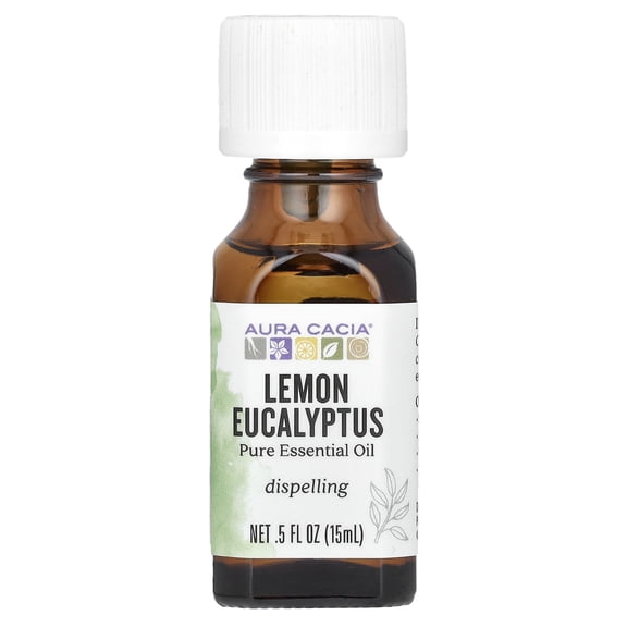 Aura Cacia Pure Essential Oil Lemon Eucalyptus - 0.5 oz