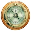Oak Wood Lacquered Brass Porthole Barometer #Q-GM21399
