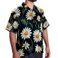 thumbnail image 2 of Daisy Men's Casual Short Sleeve Button Down Shirts - Printed Summer Beach Tops for Men and Women, 2 of 6