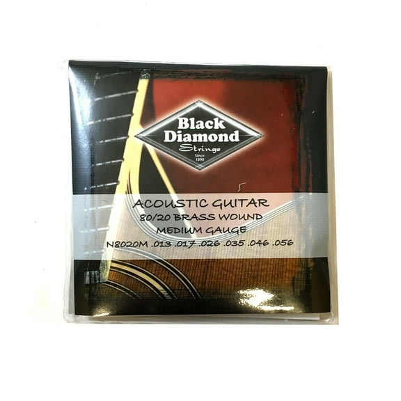 Black Diamond Guitar Strings Acoustic Medium Brass Wound 13-56