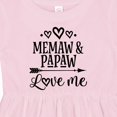 thumbnail image 4 of Inktastic Memaw and Papaw Love Me Girls Baby Dress, 4 of 5