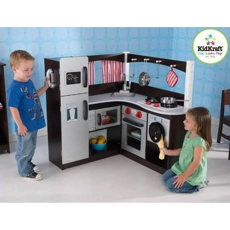 Kidkraft Grand Espresso Corner Kitchen Walmart Com
