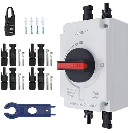 

IP66 Solar Photovoltaic Electrical Isolation Switch DC Switch 1200v 32A Set
