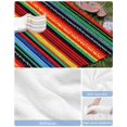 thumbnail image 6 of Mexico Stripes Beach Towels Oversized Super Absorbent, Colored Abstract Striped Orange Red Boho Lightweight Bath Towel Quick Dry Sets For Bathroom/Pool/Rv Camping/Beach Play/Gym Room/Picnic 23"x47", 6 of 8