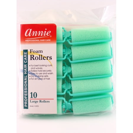 Annie Large 1 Foam Hair Rollers 10 Pcs Walmart Com
