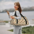 thumbnail image 6 of Defioc Thanksgiving Turkey Print Hand Travel Bag - Foldable Travel Duffel Bags for Men Women -Sport Gym Bag - Overnight Travel Duffel Bag - Adjustable Shoulder Strap, 6 of 6