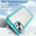 thumbnail image 6 of Allytech for iPhone 15 Plus Case, Clear Back Cover Hard Shell Rugged Hybrid Shockproof Cell Phone Case for Apple iPhone 15 Plus, Skyblue, 6 of 8