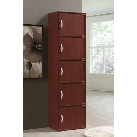 Hodedah 5-Shelf, 5-Door Multipurpose Cabinet, Multiple Colors - Walmart ...