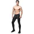 thumbnail image 4 of IWRICH Men's Tight Sportswear Gym Workout Running Leggings Camo Sports Workout Pants 04-Grey M, 4 of 8