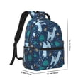 thumbnail image 2 of Uemuo Alpaca Astronaut in Space Printed Student Durable Water-resistant Backpack,Travel Backpack,Outdoor Activities Backpack, Laptop Backpack, Multi-compartment Backpack, 2 of 5