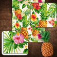 thumbnail image 5 of Linen Summer Pineapple Table Runner Tropical Hawaiian Luau Indoor Outdoor Party Table Cover Decoration Home Kitchen Dining Room (13" x 72"), 5 of 5