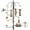 94 Inch, variant on Urban Deco Bird Feeding Station,A Set with 6 Bird Feeders Hanging,Bird Feeder Poles Kit Premium Bird Bath for Attracting Wild Birds,Black