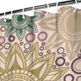 thumbnail image 3 of Waterproof Beautiful Colorful Floral Shower Curtain 72x72 Inch Boho Style Polyester Unique Shower Curtain for Bathroom Hotel Home Decor with 12 Plastic Hooks, 3 of 5