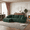 Dark Green & Left Chaise, variant on CKEASEAN 108" Chenille Modern L-Shaped Modular Sectional Sofa Set, Compressed Boneless Cloud Couch with Pillows, Comfy 3-Seater Deep Seat Sofa, Sleeper Couches for Living Room, Apartment, No Assembly