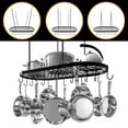Vdomus Hanging Pot and Pan Rack Ceiling Mount with 15 Hooks Kitchen