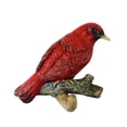 thumbnail image 4 of Reusable Birds on A Branch Hanger Utensils Wall Art Decor Wall Mounted Rack Home Improvement Resin Hook for Towel Hats Bag Windows Red 12x3.5x9.5cm, 4 of 9