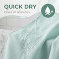 thumbnail image 6 of Unique Bargains Waffle Weave Shower Curtain with Excellent Drape Mint Green 71"W x 71"L, 6 of 8