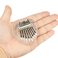 thumbnail image 3 of Mini Kalimba de 8 Notas con Diseño en Forma de Corazón, Hecho de Acrílico Transparente, Ideal para Músicos Principiantes y como Decoración Única, Incluye Cordón para Colgar., 3 of 7