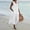 White, variant on Mini Dresses for Women 2024 Plus Size Solid Solor Button Pocket Sleeveless V-Neck Dress