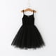 thumbnail image 1 of Vestido tipo tirantes para niñas Vestido de malla con costuras acanaladas para niñas de talla pequeña y mediana Vestido de princesa Vestido pontón, 1 of 6