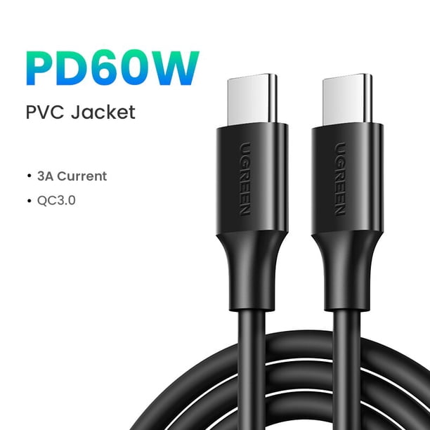 UGREEN 100W USB C a tipo C Cable juegos ángulo PD cargador de carga rápida Cable de datos para Macbook Samsung Xiaomi POCO Cable USB Tan Jianjun unisex