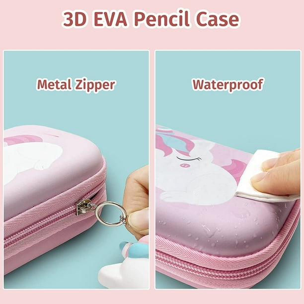 Hot Pink Factory Hard Waterproof Custom 3D Unicorn EVA Pencil Cases Zipper  Lock Pen Bag Stationery Bag EVA Pencil Case - China EVA Pencil Case, Cheap  Pencil Case