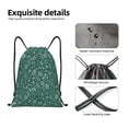 thumbnail image 4 of Fuzoiu Green Christmas Print Drawstring Backpack for Gym, Travel, Yoga,Sports Sackpack String Bag for Women Men-Medium, 4 of 6