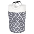 thumbnail image 1 of Wosthever Cesto de ropa Bolsa de ropa 75L Cesto de almacenamiento Organizador de dormitorio ligero Almacenamiento y organización del hogar Gris (82L), 1 of 6