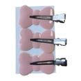 thumbnail image 3 of Pinzas para el cabello Yuyangstore sin curvas Rosado 3 uds, 3 of 7