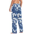 thumbnail image 3 of FORMRS Mens Pajama Pants with Pockets Cotton Sleepwear Lounge Bottoms Sizes S-2XL, Floral Ocean Waves, 3 of 7