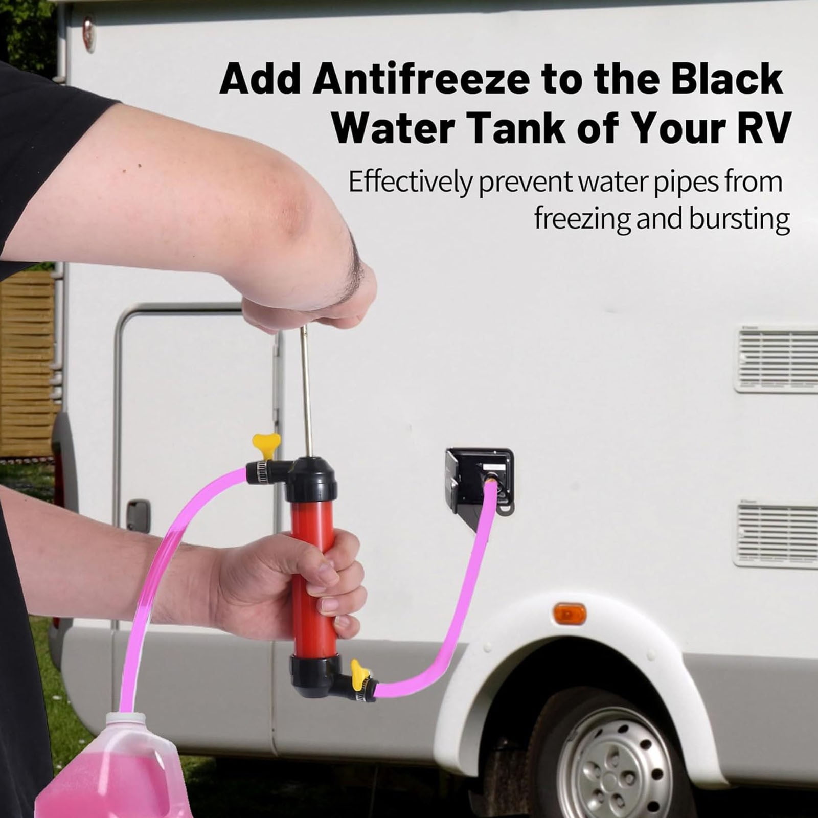 Manual Fuel Transfer Pump For Syphoning Gasoline Oil Or Water From Containers Includes Tubing For Easy Use