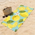 thumbnail image 4 of AZXY Lemon & Citrus Print Microfiber Beach Towel, Sand-Free Quick-Drying Towel for Poolside, Travel and Gym, 4 of 6