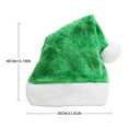 thumbnail image 2 of Adult Kids Short Plush Christmas Hat Thicken Assorted Colors Santa Claus Cap for Christmas New Year Party Holiday Gifts, 2 of 8