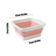 thumbnail image 3 of Hovmgk Folding Foot Bath Tub, Portable Insulation Foot Massage Basin, Collapsible Plastic Foot Bath for Relaxation & Tired Feet Relief, Pink, Gray & Blue Colors, Health Foot Care, Spa, 3 of 6