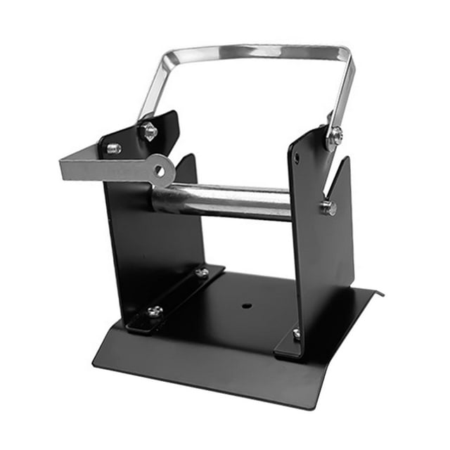 Soporte de alambre de soldadura de Metal, accesorios de estación de soldadura, soporte de rollo compacto, dispensador de carrete, marco de alambre de 90x95x90mm